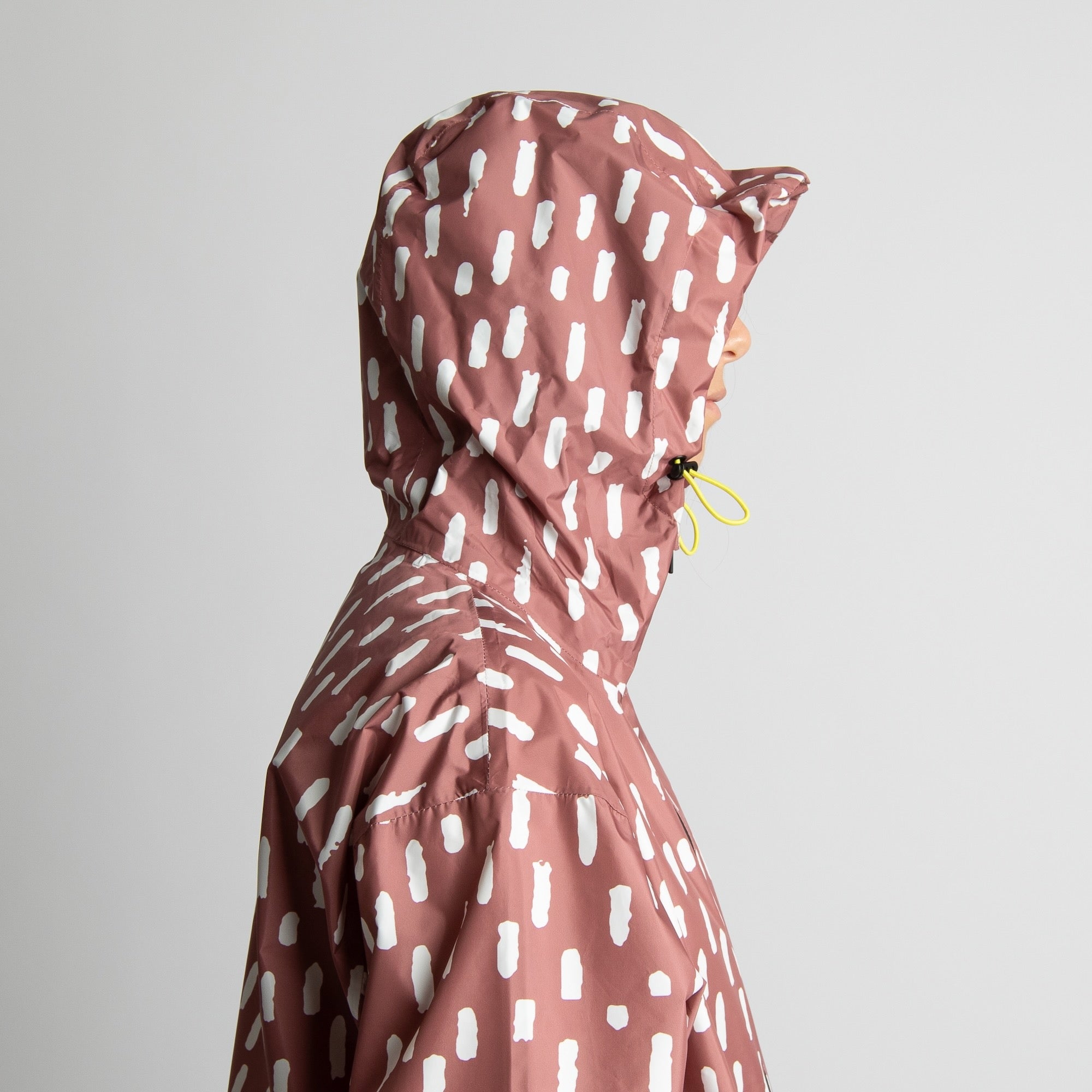 Rain Jacket drops mauve/white - VIVI MARI