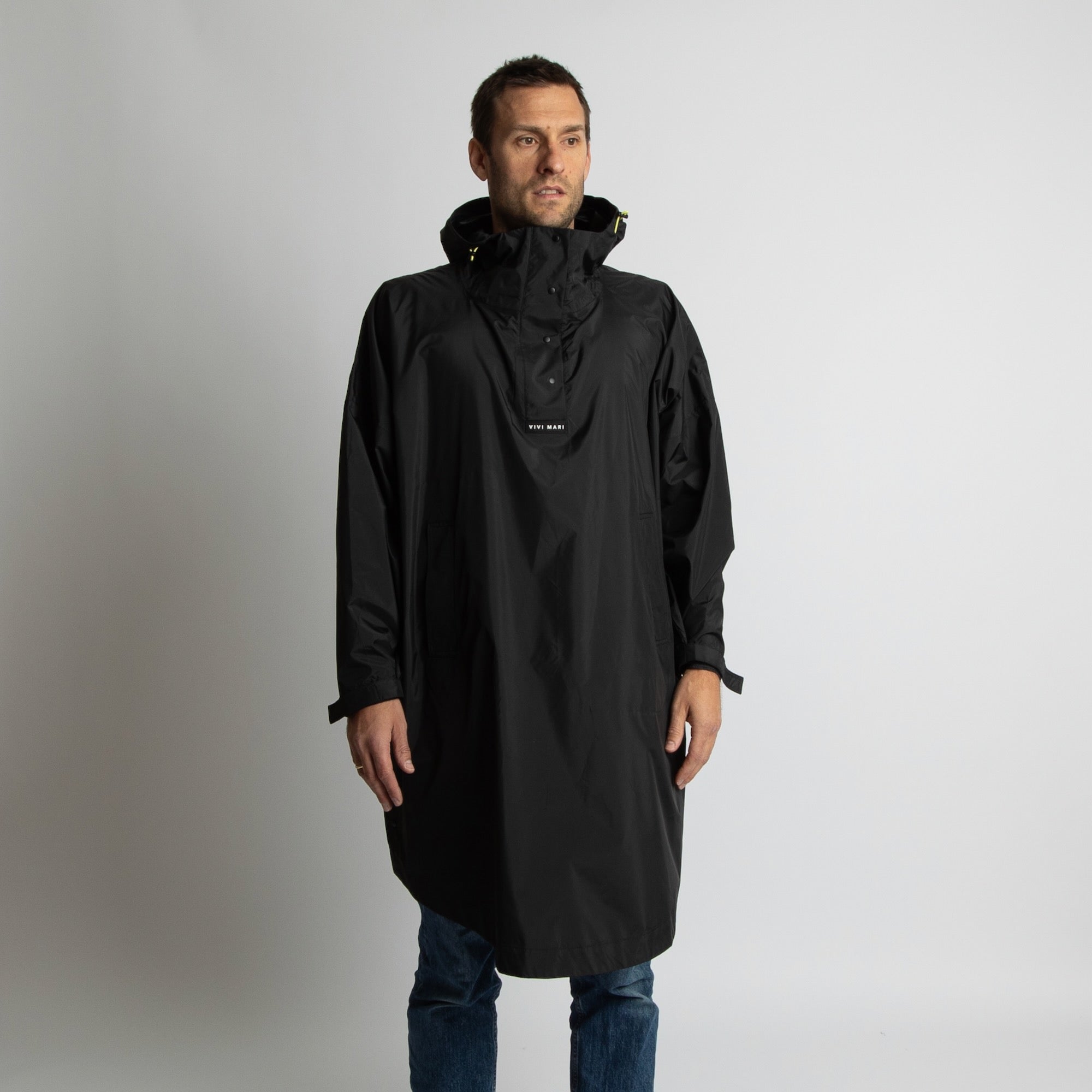 Raincoat solid black - VIVI MARI