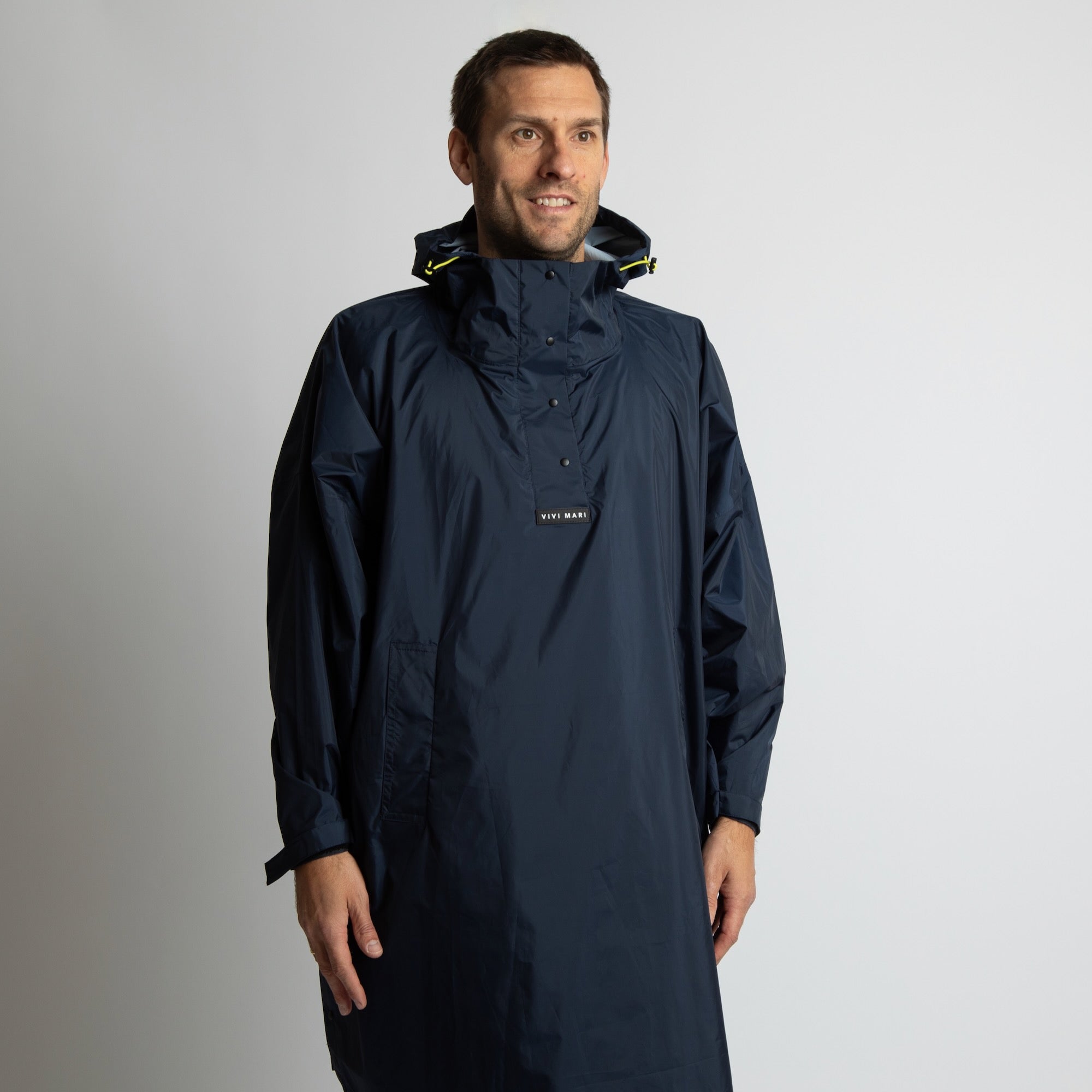 Raincoat solid navy - VIVI MARI
