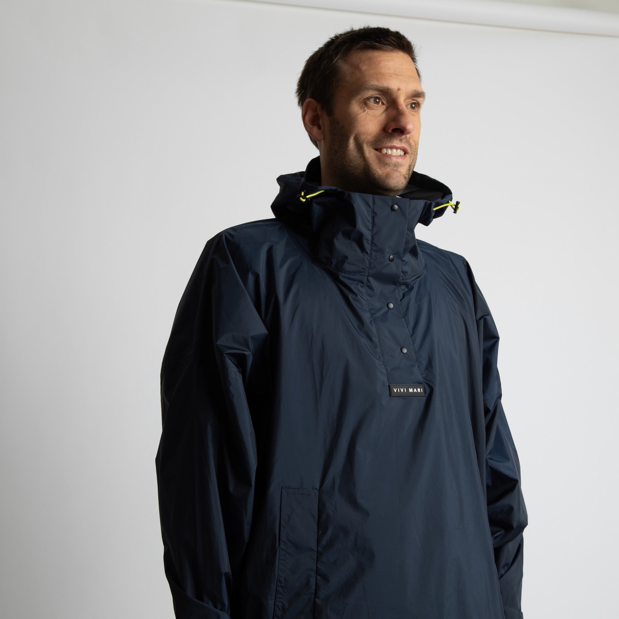 Raincoat solid navy - VIVI MARI