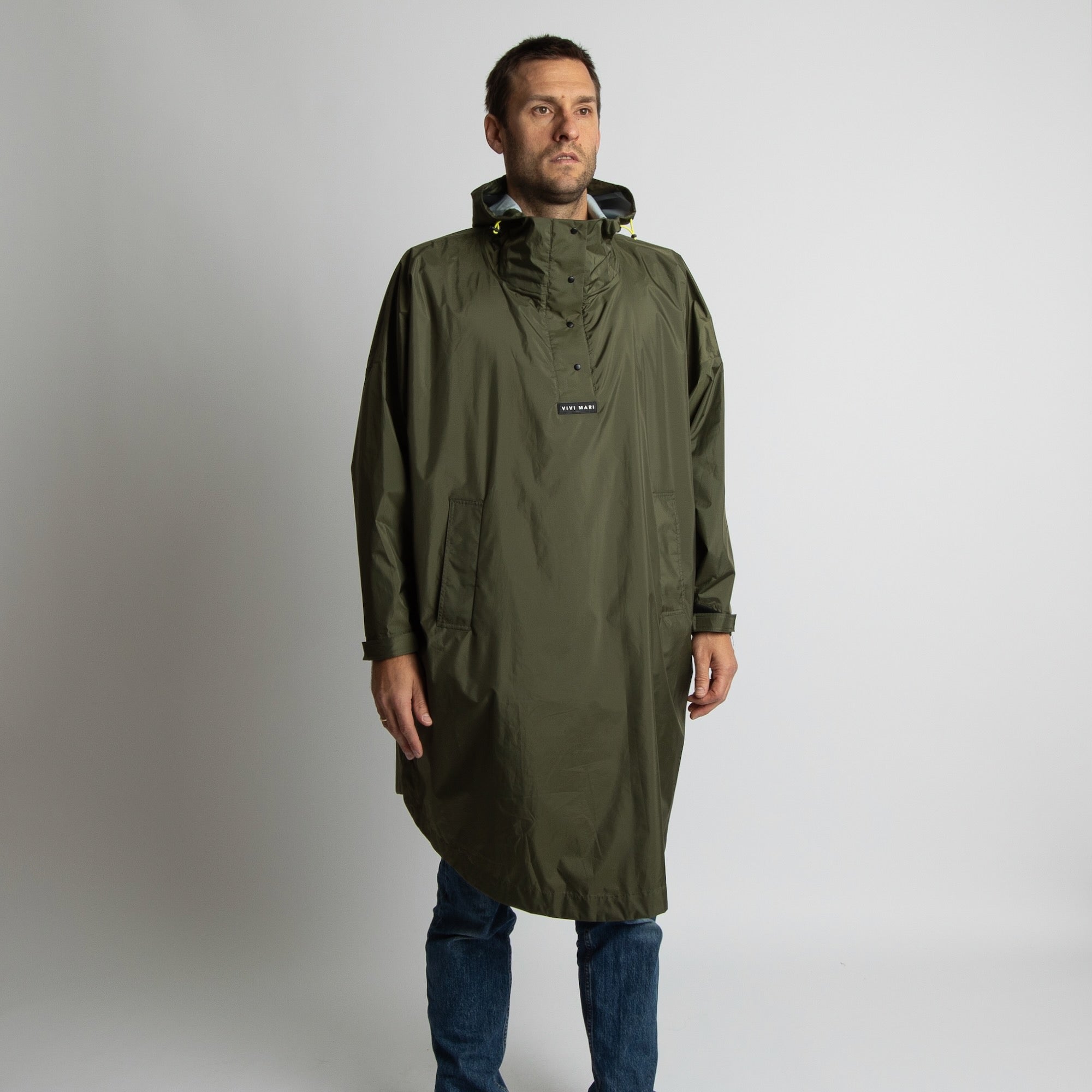 Raincoat solid olive - VIVI MARI