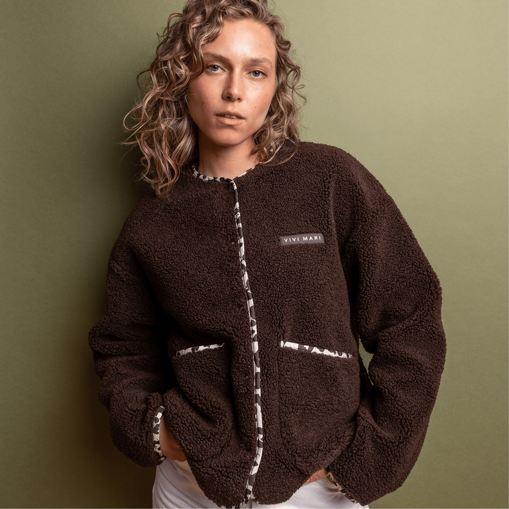 Channel Fleece Robe - Chocolate