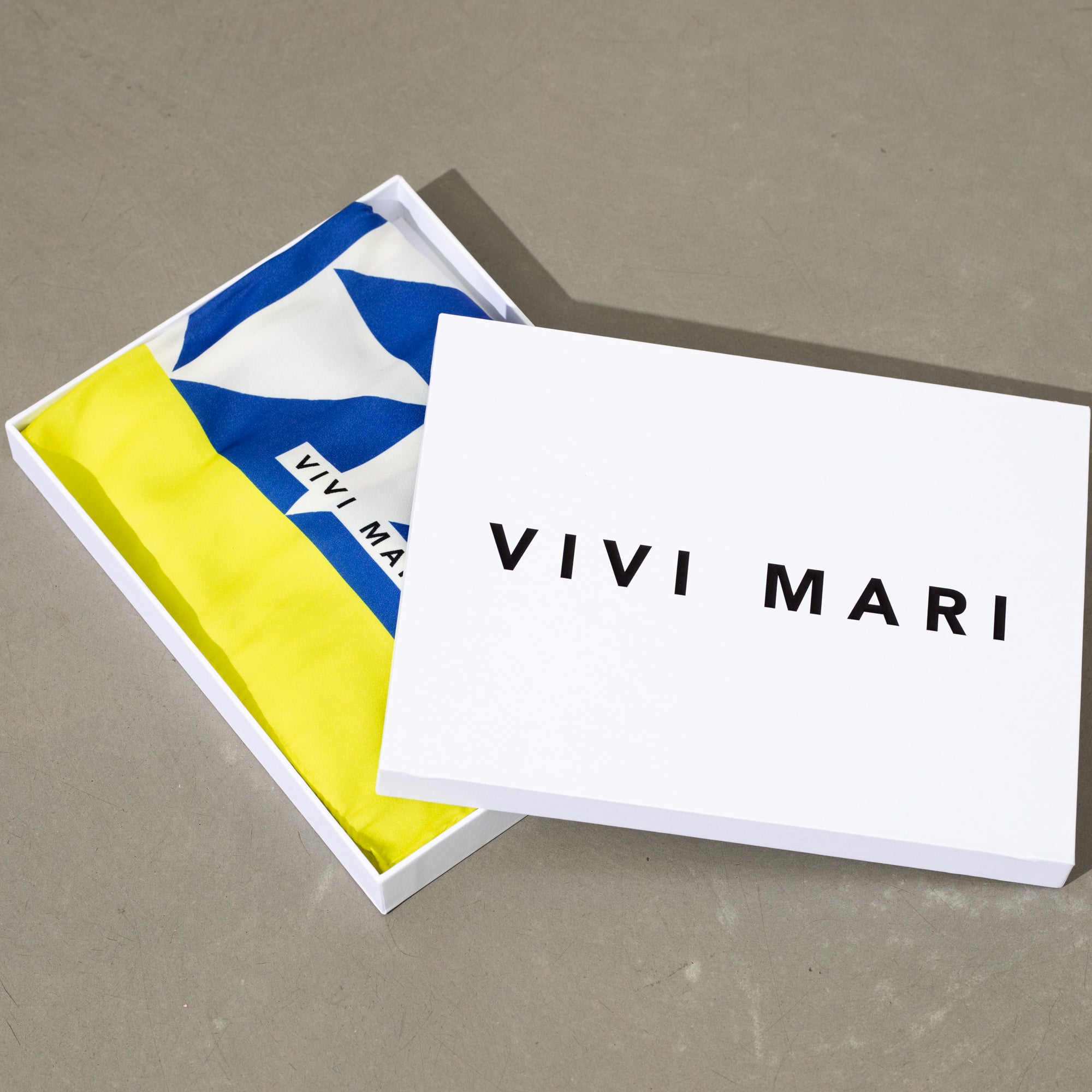Scarf triangles - navy/lavender - VIVI MARI