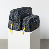 Toiletry Bag small -  leo splashes navy/olive