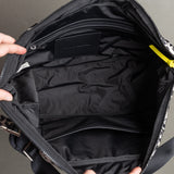 Padded Hip Bag oversized - leo splashes black/sand