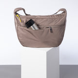 Padded Hip Bag oversized - dark mushroom
