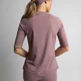 Activewear Half Sleeve T-Shirt ash plum