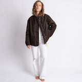 Reversible Bomber Jacket - chocolate/sand