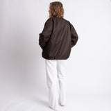 Reversible Bomber Jacket - chocolate/sand