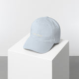 Cap solid ash blue/white
