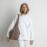 Padded Hip Bag oversized - dark mushroom