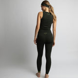 Activewear Top cropped deep olive