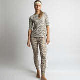 Activewear Half Sleeve T-Shirt leo splashes mushroom/sand