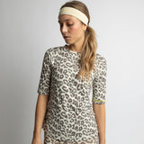 Activewear Half Sleeve T-Shirt leo splashes mushroom/sand