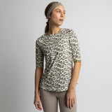 Activewear Half Sleeve T-Shirt leo splashes mushroom/sand