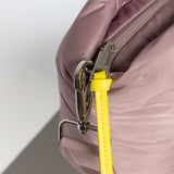 padded tote bag large + strap basic woven slim - ash plum