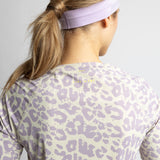 Activewear Half Sleeve T-Shirt leo splashes lavender/grey