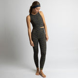 Activewear Leggings leo splashes navy/olive