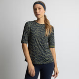 Activewear Half Sleeve T-Shirt leo splashes navy/olive