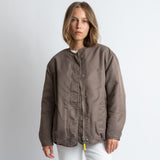 Reversible Bomber Jacket - dark mushroom/mushroom