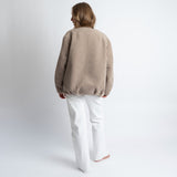 Reversible Bomber Jacket - dark mushroom/mushroom