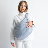 Padded Hip Bag oversized - ash blue
