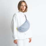 Padded Hip Bag medium - ash blue