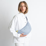 Padded Hip Bag medium - ash blue