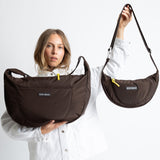 Padded Hip Bag oversized - chocolate