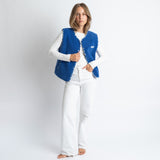 Teddy Fleece Vest - blue