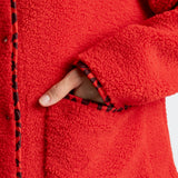 Teddy Fleece Jacket - true red