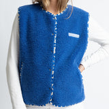 Teddy Fleece Vest - blue