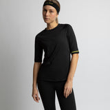 Activewear Half Sleeve T-Shirt black - VIVI MARI