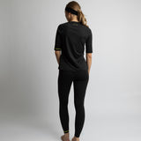 Activewear Half Sleeve T-Shirt black - VIVI MARI