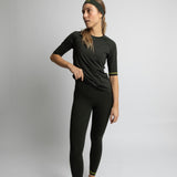 Activewear Half Sleeve T-Shirt deep olive - VIVI MARI