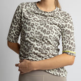 Activewear Half Sleeve T-Shirt leo splashes mushroom/sand - VIVI MARI