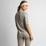 Activewear Half Sleeve T-Shirt leo splashes mushroom/sand - VIVI MARI