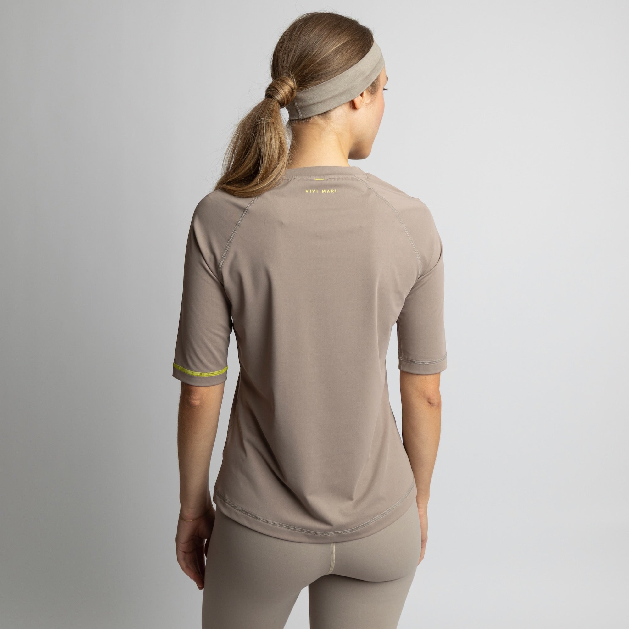 Activewear Half Sleeve T-Shirt mushroom - VIVI MARI