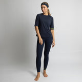 Activewear Half Sleeve T-Shirt navy - VIVI MARI