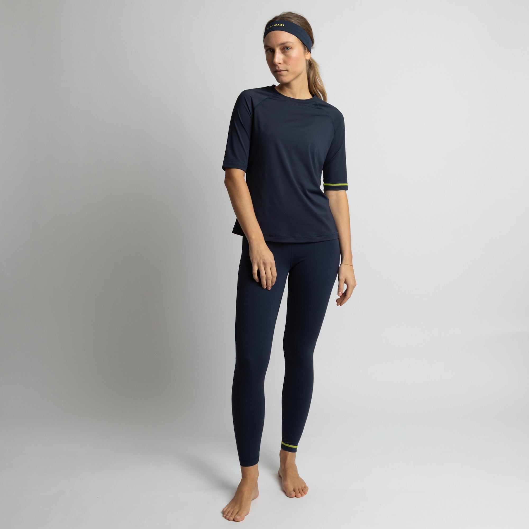 Activewear Half Sleeve T-Shirt navy - VIVI MARI