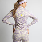 Activewear Jacket leo splashes lavender/grey - VIVI MARI