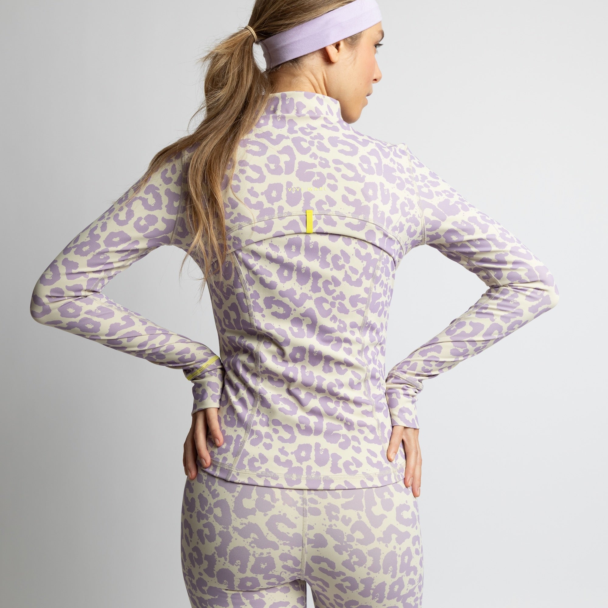 Activewear Jacket leo splashes lavender/grey - VIVI MARI