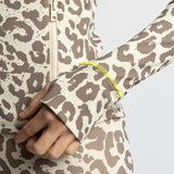 Activewear Jacket leo splashes mushroom/sand - VIVI MARI