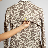 Activewear Jacket leo splashes mushroom/sand - VIVI MARI