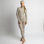 Activewear Jacket leo splashes mushroom/sand - VIVI MARI