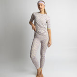 Activewear Leggings leo splashes lavender/grey - VIVI MARI