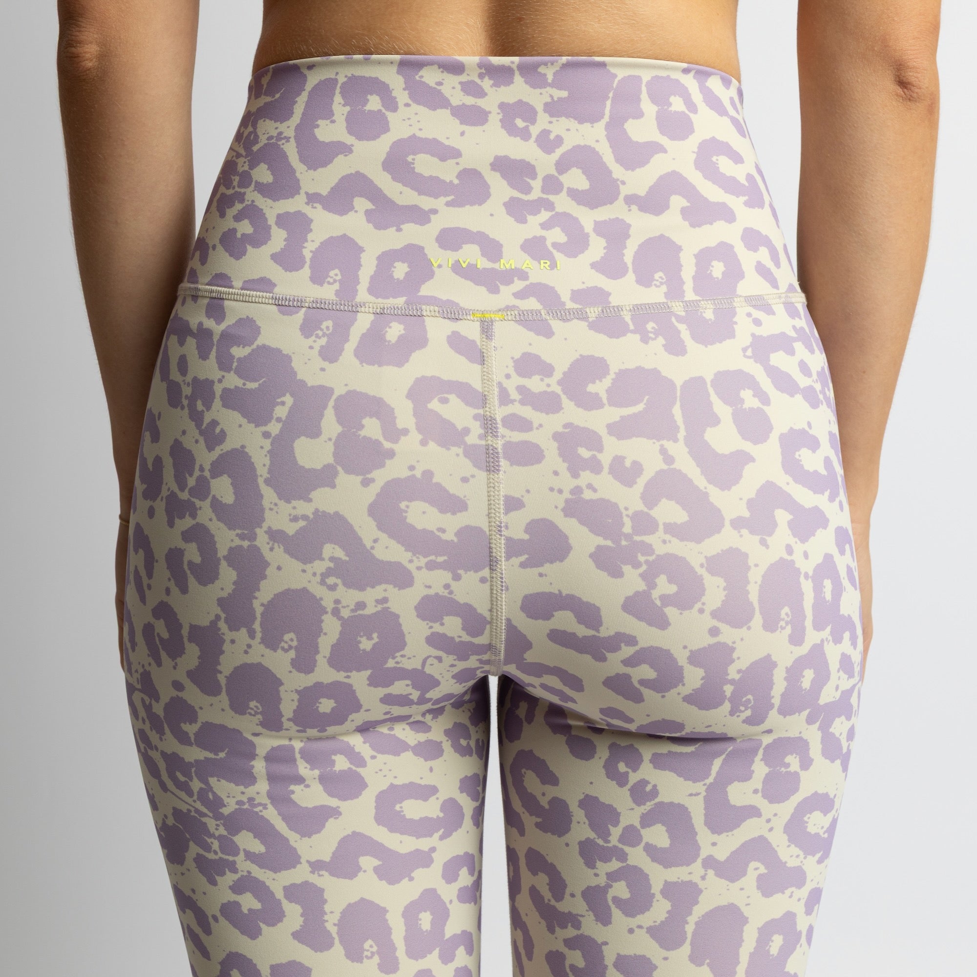 Activewear Leggings leo splashes lavender/grey - VIVI MARI
