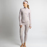 Activewear Leggings leo splashes lavender/grey - VIVI MARI