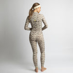 Activewear Leggings leo splashes mushroom/sand - VIVI MARI