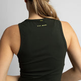 Activewear Top cropped deep olive - VIVI MARI